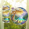 thumbnail image 3 of HAPPY WAY DIY Dot Diamond Pendant Diamond Art Painting Round Creative Design Pvc Home Decoration Pendant (Double-Sided Pattern Single-Sided Dot Diamond)-Landscape2, 3 of 11