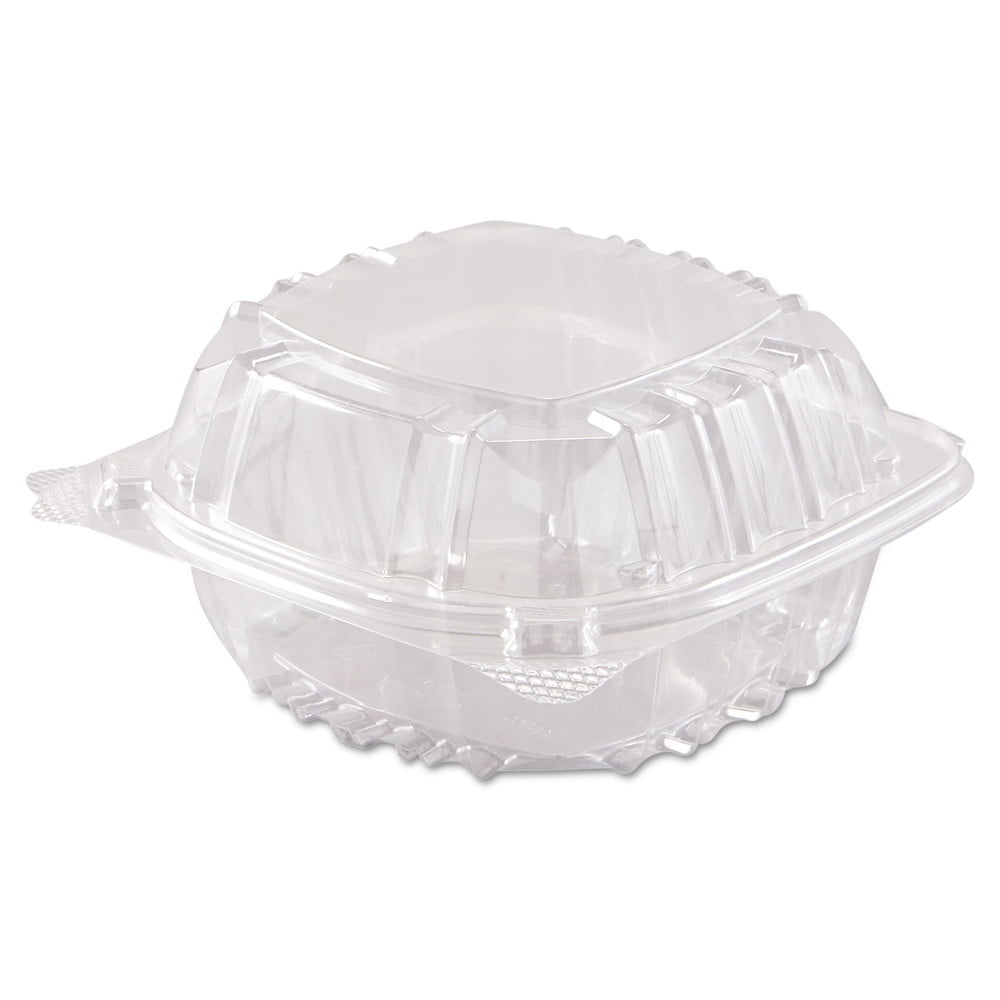 Small Clear Plastic Hinged Food Container 6x6 for Sandwich Salad Party Favor 50 for sale online 
