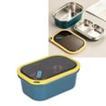 thumbnail image 3 of Boîte à Bento en Acier Inoxydable 1.2L Double Couche Étanche Conteneur Alimentaire Scellé Boîte de Rangement pour Pique-Nique Boîte à Lunch Boîte de Rangement Alimentaire Scellée [Bleu], 3 of 9
