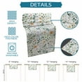 thumbnail image 6 of Colorful Flowers Table Runner, Farmhouse Botanical Floral Herbs Washable Cotton Linen Table Runners 48 Inches Long, Dresser Scarf Runner for Nightstand/Coffee/End Tables 13''x48'', 6 of 8