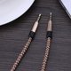 thumbnail image 3 of Kuymtek Cable de audio de 3,5 mm macho a 3,5 mm macho AUX auxiliar estéreo tejido (dorado) Kuymtek Componentes de la computadora, 3 of 6