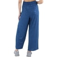 thumbnail image 2 of JM Collection Womens Petites Metallic Sheer Wide Leg Pants, 2 of 2