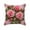 C, variant on Qiweii Vintage floral bird printed pillow cover，faux embroidered decorative cushion cover，living room sofa home decor accessory