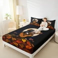thumbnail image 4 of Feelyou 3D Guinea Pig Full Size Sheets for Teen, Kawaii Guitar Hamster Animal Bed Sheets, Mystic Moon Galaxy Sheet Sets, Luxury Bedroom Decor, 4 Pieces, 4 of 7