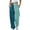 Light Blue, variant on Fashion Women's Loose Breathable Color Blocking Gradient Casual Pants Side Pockets Leg Opening Drawstring Seasonal Casual Pants Ladies Casual Pants