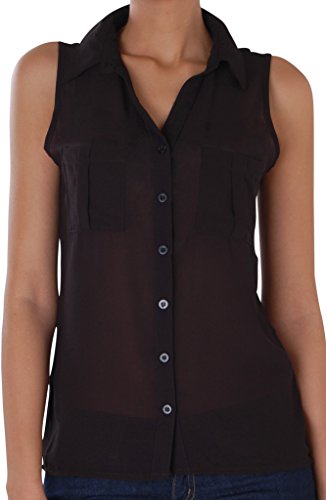 Chiffon Sleeveless Blouse 