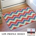 thumbnail image 3 of Colorful Geometric Chevron Pattern Door Rugs,Washable Non Slip Door Mats Indoor,Decorative Door Mats,Entry Mat Indoor for Entrance,Bedroom,Kitchen,Bathroom,16"x24", 3 of 6