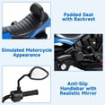 thumbnail image 6 of OLAKIDS Kids Motorcycle, 6V Ride On Toy with Training Wheels, Forward/Reverse Switch, Music & Headlights for Toddlers 3+ Years, 6 of 8