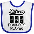 thumbnail image 3 of Inktastic Future Dominoes Player Game Boys or Girls Baby Bib, 3 of 4