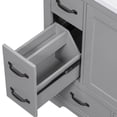 thumbnail image 6 of Grey Painted Finish Vanity - Six Drawers of Different Sizes - Bathroom Storage - Fit Various Items, 6 of 7