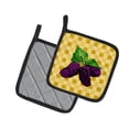 thumbnail image 2 of Caroline's Treasures Mulberries on Basketweave Pair of Pot Holders, 2 of 3