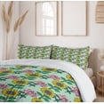 thumbnail image 6 of Ambesonne Flower Duvet Cover Sets, Sunflower and Roses, 2-Queen, Mint Green Multicolor, 6 of 7