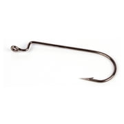 Ozark Trail 3/0 Offset Worm Hooks, High-Carbon Steel Fishing Hooks, 5 Pack