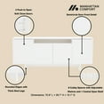 thumbnail image 4 of Ella 70.86" Sideboard in White made from Engineered Wood, 4 of 13