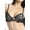 Black Gray, variant on Women's Lace Overlay Padded Bra