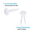 thumbnail image 4 of Uxcell 200 PCS Paper Brass Fasteners Split Pins Pastel Mini Metal Brads, White, 8 x 15 mm, 4 of 6