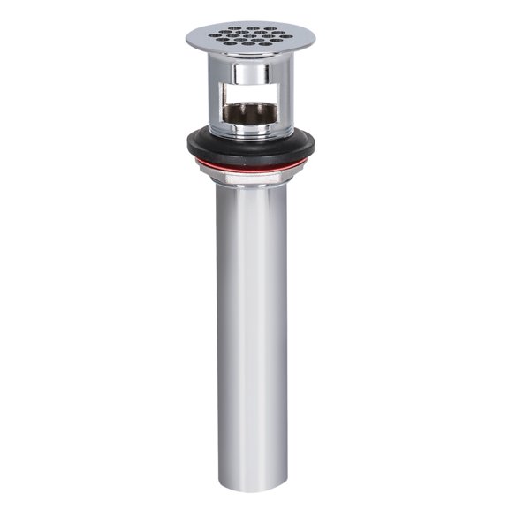 EZ-FLO 35072 Drain Assembly with Grid Strainer, 1-1/4 inch x 8 inch, Chrome
