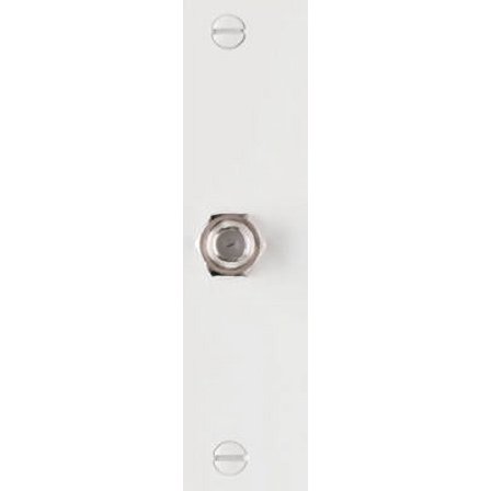 Wall Plate, F Type Coax Connector, WHT Thermoplastic, Pass & Seymour,TPCATVWCC12