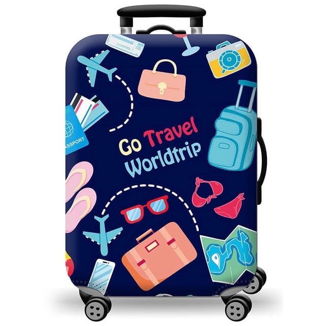 Luggage Cover Stretch Fabric Suitcase Protector Baggage Dust Case Cover Suitable for18-32 Inch Suitcase Case Travel Organizer H600 L