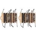 thumbnail image 4 of 2 Set Leather Bracelet Vintage Wrap Adjustable Braided Wrist Hand-Made Craft Decorations, 4 of 8