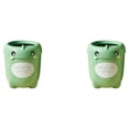 thumbnail image 2 of Bote de Basura Wosthever Patrón Animal Linda Verde 2piezas, 2 of 6