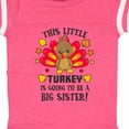 thumbnail image 4 of Inktastic This Little Turkey is Going to Be a Big Sister Girls Baby Bodysuit, 4 of 5