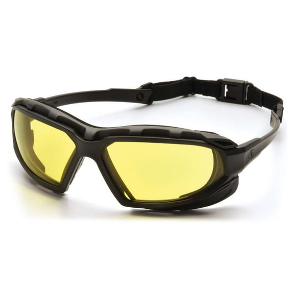 Black-Gray Frame/Amber Anti-Fog Lens