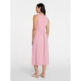 thumbnail image 5 of Time and Tru Women's Sleeveless Smocked Knit Dress, Sizes XS-XXXL, 5 of 5