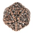 thumbnail image 2 of BELOVING 10X 40mm Large Hollow Metal Polyhedral Skulls Pattern Galore Dice D20, 2 of 10