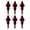 RED*344, variant on Ohmyroo Burgundy Flocked Spindle Christmas Ornaments Set of 6, Velvet Finial Shape Shatterproof Baubles with Hanging Caps, Wine Red Matte Xmas Decor for Wreath Garland Elegant Winter Display