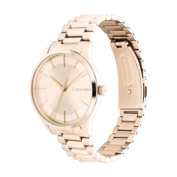 Calvin Klein Iconic Women's Rose Gold Dial Quartz Watch 25200042