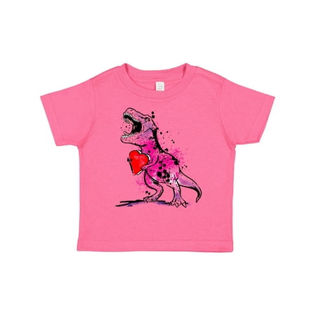 

Inktastic Valentine s Day Graffiti T-Rex with Heart Shaped Candy Box Gift Toddler Boy or Toddler Girl T-Shirt