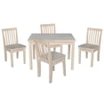 thumbnail image 3 of International Concepts Indoor Kids Wood Table with 4 Mission Chairs in Unfinished- 5 Piece Set, 3 of 11