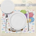 thumbnail image 3 of Ambesonne Birthday Place Mats Set of 4, Cow and Balloons, Standard Size, Multicolor, 3 of 6