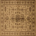 thumbnail image 1 of Ahgly Company Indoor Square Oriental Brown Traditional Area Rugs, 3' Square, 1 of 4