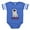 Royal Blue, variant on CafePress - Sleepy Bichon Frise - Cute Infant Baby Football Bodysuit