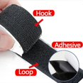 thumbnail image 2 of Magic Sticker Tape Self Adhesive Extra Strong Double Sided Adhesive with Sticker Powerful Hook and Loop Fastener 20/25/30/50mm White 10Meters 25mm, 2 of 6