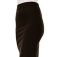 thumbnail image 5 of Women's Stretch Midi Pencil Skirt with Elastic Waist - Perfect for Office Wear, Sizes S-XL, 5 of 5