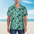 thumbnail image 4 of Balery Pineapple Sea Turtle Print Men's Hawaiian Shirts Short Sleeve Beach Shirt Relaxed Fit Vacation Button Down Shirts-XX-Large, 4 of 9