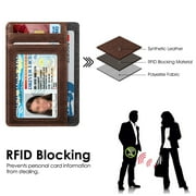 Fintie Slim Front Pocket Wallet with Glide Slots - RFID Credit Card Holder & Money Organizer for Men & Women
