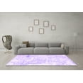thumbnail image 3 of Ahgly Company Indoor Square Abstract Purple Contemporary Area Rugs, 5' Square, 3 of 4