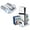 White, variant on Multi-Function Cooling Stand for PS5 Pro & PS5 Slim, Game Controller Charging Dock & Game Disc Storage Rack-Black