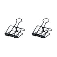 thumbnail image 2 of stanreset 1/2/3 20 Pieces Metal Paper Clip Anti-rust Unfading Solid Color Replacement Home Office File Examination Papers Clips Black 32mm 2PCS, 2 of 6