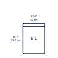 thumbnail image 6 of Plasticplace Trash Bags, Compatible with simplehuman Code B (200 Count) White Drawstring Garbage Liners 1.6 Gallon / 6 Liter, 12.5" x 15.5", 6 of 8