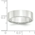 thumbnail image 5 of Primal Gold 14 Karat White Gold 6mm Lightweight Flat Band Size 8, 5 of 6