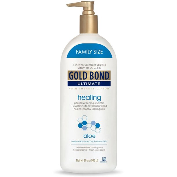 2 Pack Gold Bond Ultimate Skin Therapy Lotion Healing with Aloe 20 oz