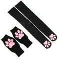 thumbnail image 5 of Waroomhouse 1 Set Women 3D Cat Paw Stockings Gloves Set Kawaii Cat Cosplay Kitty Socks Solid Color Anti-slip Halloween Party Cat Claw Paws Pad Socks, 5 of 8