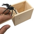 thumbnail image 4 of SUTENGDA Rubber Spider Prank Box，Handcrafted Wooden Surprise Box Prank  Spider Money Surprise in a Box  Prank Stuff[Upgraded Version], 4 of 6