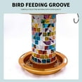 thumbnail image 4 of Penkiiy Solar Bird Feeders, Solar Bird Feeder for Outside Hanging or Wall Mount, Waterproof Wild Solar Powered Multi-Color LED Garden Lantern Light, Garden Backyard Decoration, 4 of 9