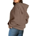 thumbnail image 5 of Shine Up Hoodies for Women Fleece Hooded Sweatshirts Oversized Pullover Long Sleeve Ladies Tops with Pocket, 5 of 9